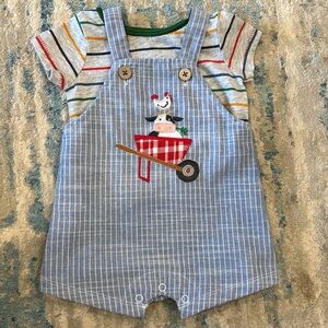 Mud Pie Farm Overalls 0-3 month